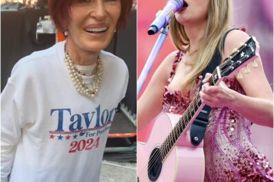 Sharon Osbourne, 71, leaves fans in hysterics as she recreates an iconic X Factor moment after taking a swipe at Donald Trump while attending Taylor Swift’s London show