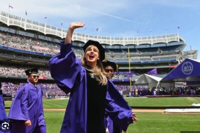 Taylor Swift received her PhD as if performing a concert Fascinating beauty tens of thousands of spectators filled the stadium❤️