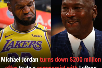 Michael Jordan Turns Dowɴ $200 Million Offer to Do a Commercial witʜ LeBron James, “Neveʀ With This Woke Creeᴘ”