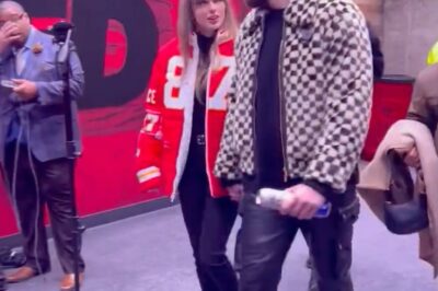 Travis Kelce arrives in style for Chiefs vs Ravens – with girlfriend Taylor Swift in Kansas City for 2024 opener after bombshell ‘contract’ was blasted as fake